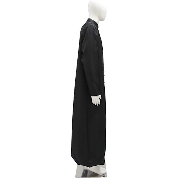Miesten Cassock-kaapu Kirkon kaapu Kuoron pappi Papiston puhujakoroke Liturginen LGL black XL