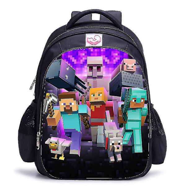 2023-minecraft vedenpitävä lasten reppu B [L] COLOR3