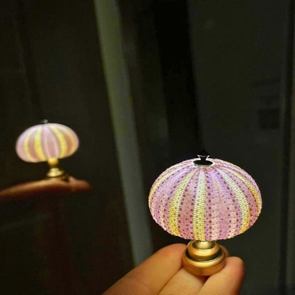 Søpindsvin Natlampe Søpindsvin Mini Skrivebordsnatlampe Dukkehustlampe (LGL) Pink