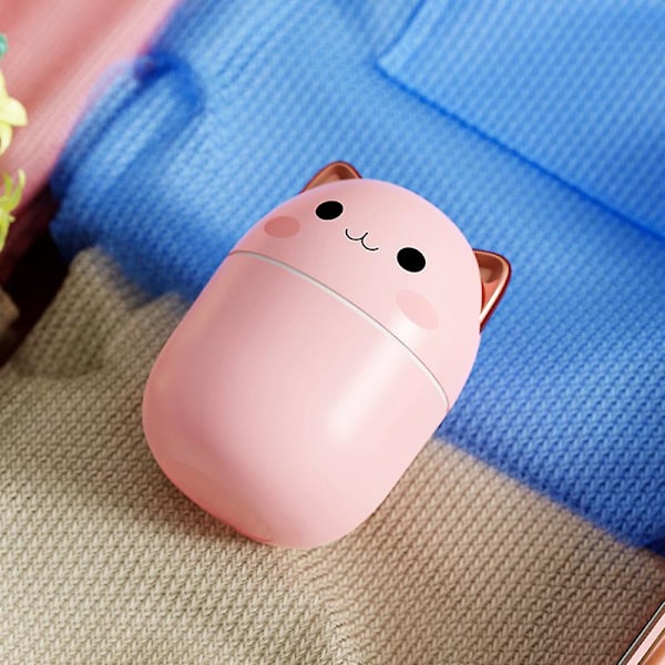 200 ml luftfukter søt Kawaii aroma diffuser med nattlys kjølig tåke for soverom hjem bil planter luftrenser YDW [kk]