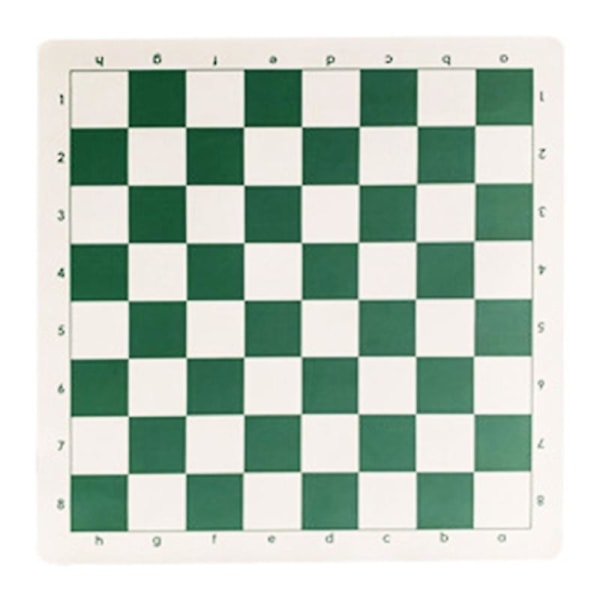 Läder schackbräde Roll-up turnering schackmatta Halkfri Mjuk schackbräde Green White Small