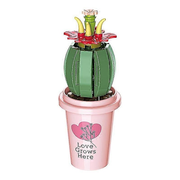 Mors Dags Gave Blomsterbuket Byggesæt Plante Serie Pottede Byggeklodser Legetøj Gave Niuniu LGL A