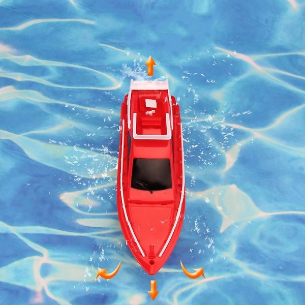 Speed ​​Rc Boat Rc Boat Fjernbetjening Både Elektrisk vandtæt model Sejlelegetøj til børn Legetøj[GL] Red