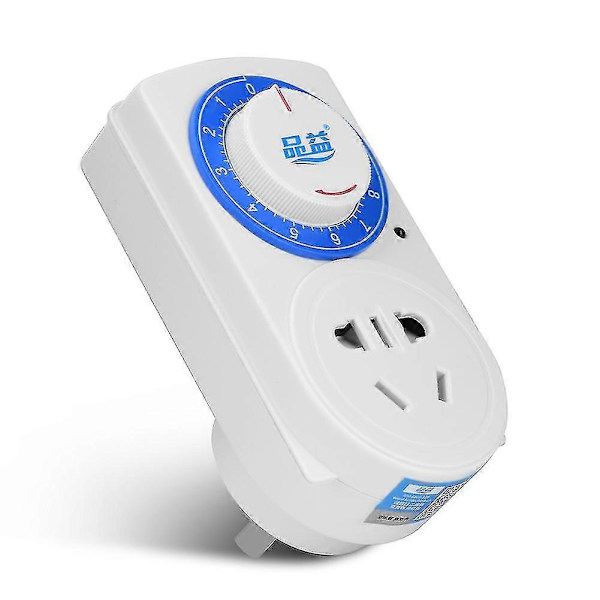 220v 10a Timer Socket Mekanisk Roterende Timer Bryter Socket Nedtelling Vegguttak Au Plugg (LGL)