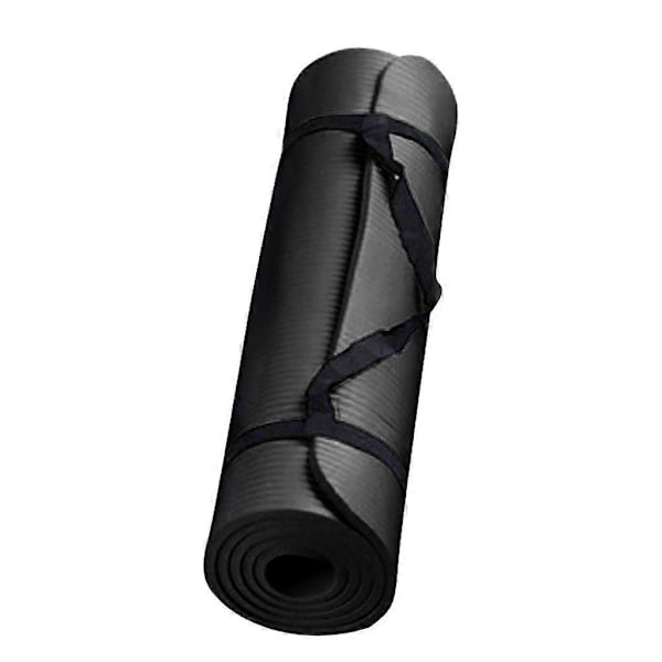 Pieni 15 mm paksu ja kestävä joogamatto, liukumaton urheilu- ja kuntoilumatto, liukumaton matto painon pudottamiseen LGL Black