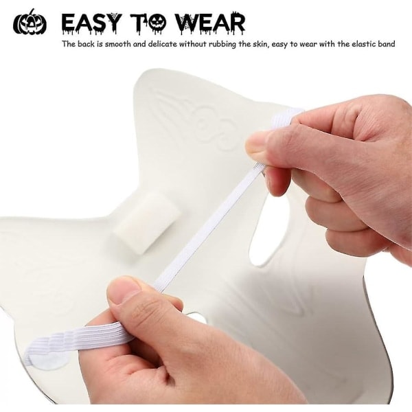Ulvehode Maske Dyremasker 2 stk. Revemaske, Halloween Hvit Revemaske AA (LGL)