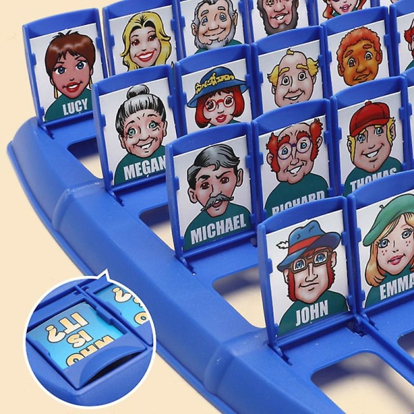 Hvem er det Brætspil Sjovt Gæt hvem Kortspil Legetøj Desktop Pædagogisk spil Multi-color 1PC