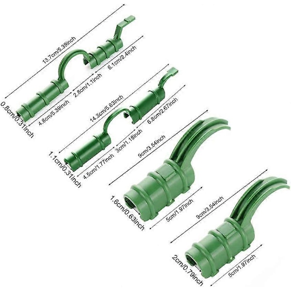 20 st Växthusfästklämmor Växthusrör Fixeringsverktyg Fast Verktyg Trädgårdspresenning Solskyddsklämmor 1,1 cm (LGL)