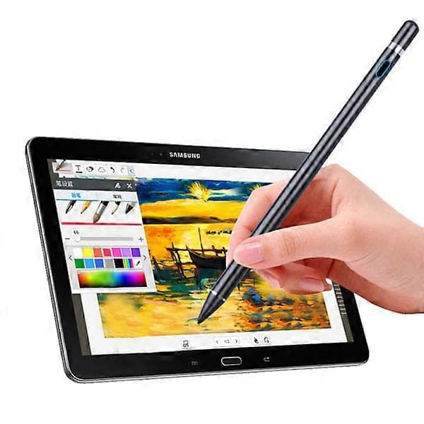 2-i-1 Stylus Penn Apple IPad Android Nettbrett Ritpenn Hvit (LGL)