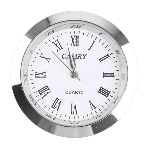 Klokke Kvarts Bevegelse Runde Klokker For Hodeinnlegg Klassisk Klokke Håndverk For Kvinner Menn Bruker Urverk Erstatningsdel Supp [LGL] Silver