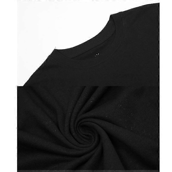 Travis Scott Cactus Jack Bokstavstryck Lös Kortärmad T-shirt i Bomull för Män och Kvinnor LGL Black M
