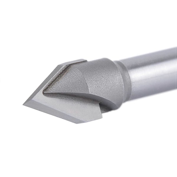Fasfräsar 60 Grader V Skärdiameter: 12mm Skaft: 8mm CNC Fräs Skaftfräs för Ådror, Fasningar och V-spår (LGL)