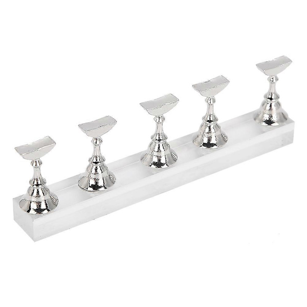 Nagelkonst Display Övningsställ Magnetisk Nagel Fingernagel Tipphållare Manikyrset Verktyg6# (LGL)