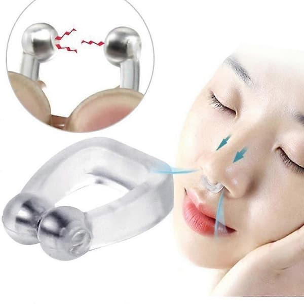Transparent Magnetisk neseklype, Silikon neseklype for bedre søvnkvalitet (LGL)