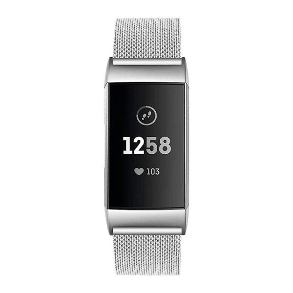 Kvalitets Smart Watch Rem Justerbar Smart Watchband Udskiftning til Fitbit Charge 6/5 [LGL] Silver Style B Fitbit Charge 6