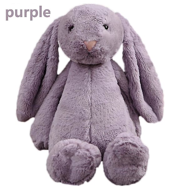 45cm Storlek Mjuk Plyschdjur Barn Långörad Kanin Kanin Sovande Söta Seriefigur Plyschleksak Djurdockor Barn Födelsedagspresent [LGL] purple 45cm