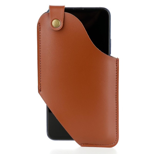 Universal miesten nahkainen matkapuhelinkotelo kukkaro vyötärölaukku - 3 väriä Hk Brown S
