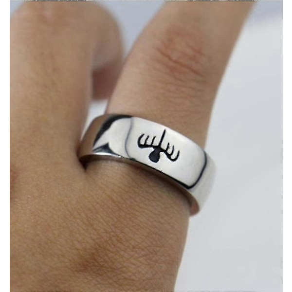 Ny Trendy James Bond 007 Spectre Ring Herre Ring Mode Metal Poleret Spøgelses Mønster Ring Tilbehør Fest Smykker LGL 12 Silver