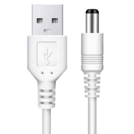 1m USB til 5V DC strømkabel, 5.5 x 2.5mm DC erstatningsladekabel (LGL)