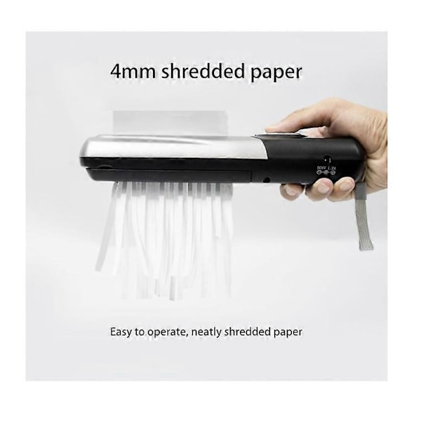 Personlig Makuleringsmaskin, Manuell Papirmakuleringsmaskin for Hjemmebruk, Mini Papirmakuleringsmaskin LGL Silver