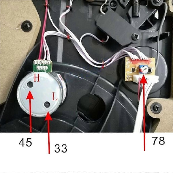 Gramofonin Fonografin Moottori Levysoittimien Moottori Soittimelle EG530SD-3F DC5-12V LGL A