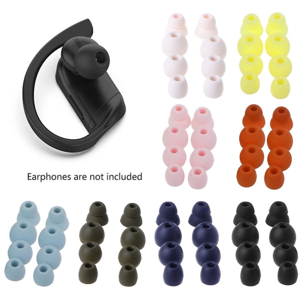 Øretelefoner til erstatning af silikone øretelefoner til Powerbeats Pro høretelefoner Black