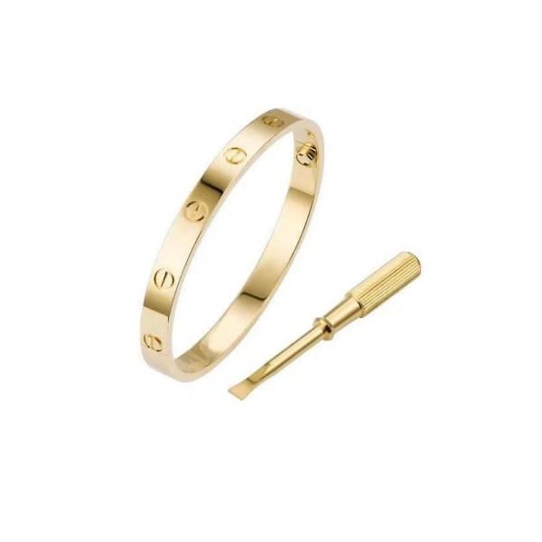 Luxury Designer 316l Stainless Steel 18k Gold Plated Brand Love Screwd(18cm) [LGL]