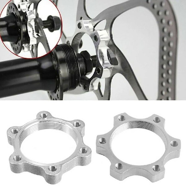 Farfi 44/48mm aluminiumslegering MTB sykkel gjengede nav bremseskive rotoradapter base [GGL] 44mm