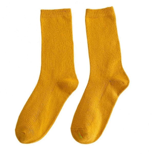 Färgglada Strumpor Tunna Bomullsstrumpor Mjuka Andningsbara Högelastiska Strumpor För Vuxna (LGL) Ginger Child
