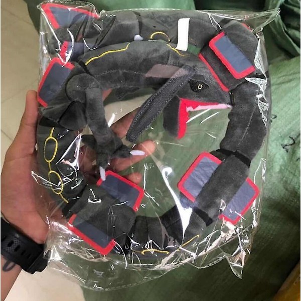 80 cm Grøn Rayquaza Sort Drage Plyslegetøj Udstoppede Dukker Børnefødselsdagsgaver LGL Black