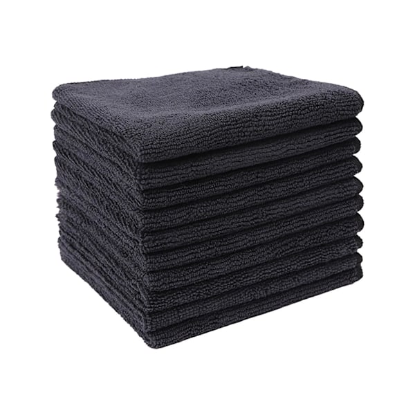 7 kpl Mikrokuituinen Puhdistusliina Puhdistuspyyhe Monitoiminen Tiskirätti Mikrokuitupyyhkeet Keittiöön Astioille Autolle Kotiin Toimistoon LGL Black 30cmx30cm