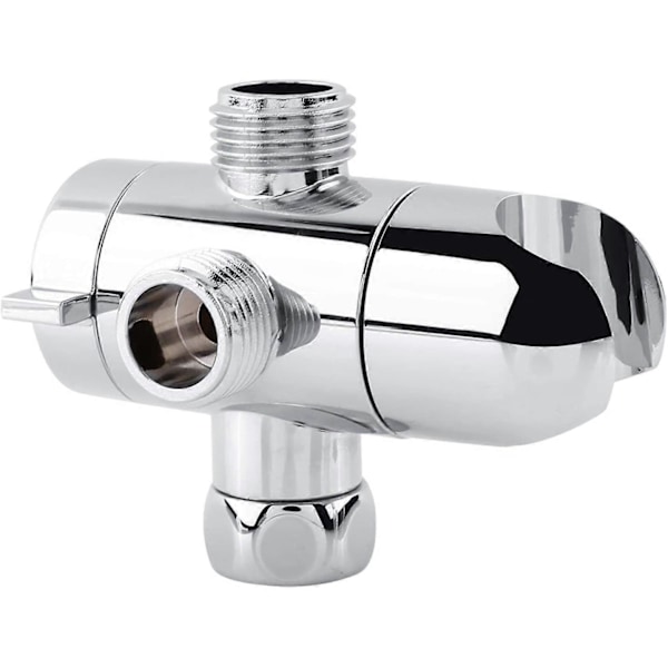 Way Shower Arm Diverter, 1/2\" Vinkelventil Monteringsbrakett for Håndholdt Dusj Baderom Universelle Dusjkomponenter Krom (LGL)