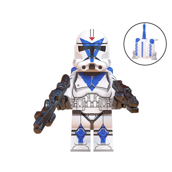 8 st/ set Star Wars minifigur monterade byggstenar Leksaker Echo Jesse Rex figur samlarleksak