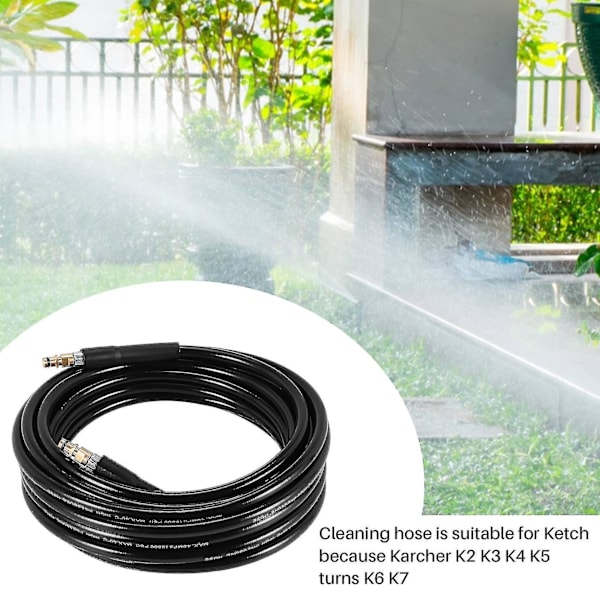 10m Högtryckstvätt Biltvättslang Kompatibel Karcher K2 K3 K4 K5 K6 K7