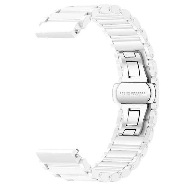xDfind Keramisk Rustfrit Stål Urrem Til Huawei Watch GT 5 Pro 42mm (LGL) Pure White