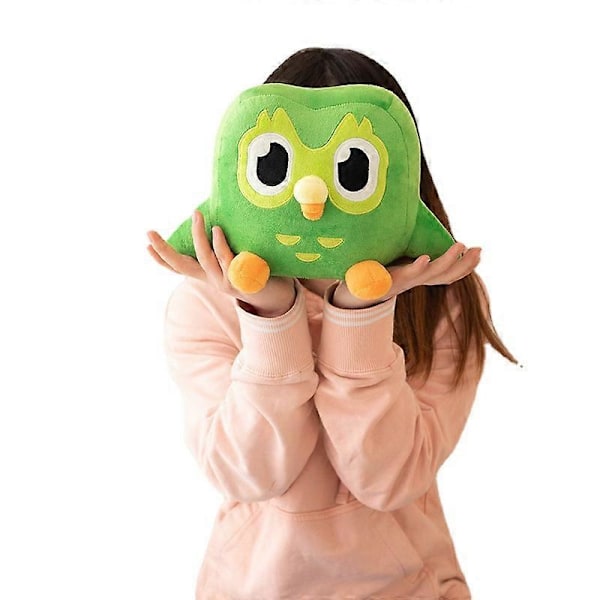 Duolingo Plysj Duo 10-årsjubileum Grønn Ugle Gave til Barn Dukke Plysjleketøy LGL