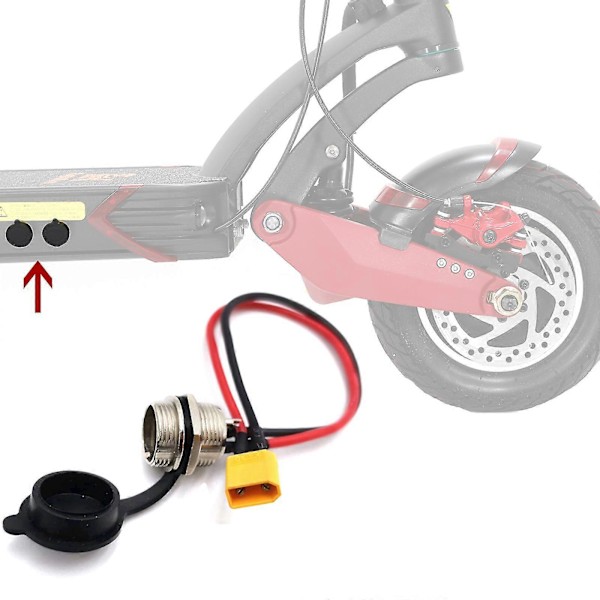 2 st Laddningsport för Elscooter Kugoo G1 och Zero 10x LGL