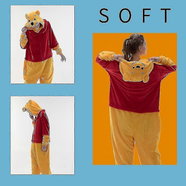 Snäv Passform Unisex Vuxen Onesie Pyjamas Djur Helkroppsdräkt Halloween Kostym Sovkläder LGL Blue stitch Large