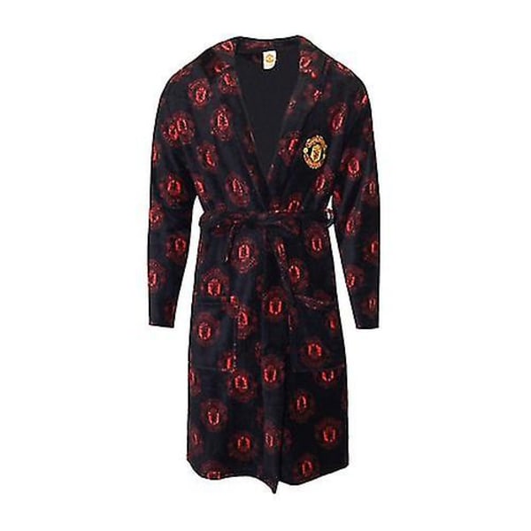 Miesten logollinen kylpytakki LGL Black/Red S