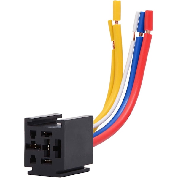 2 kpl Rele 12V 80A 5-nastainen Auto Kuorma-auto Moottori Raskas Käyttö On/Off Normaalisti Auki SPDT Rele Kanta Liitin LGL