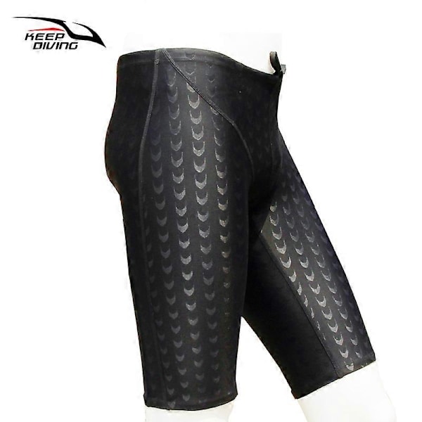 Uimahousut | Hai-ihoiset sukellus-uimahousut | Jammer-uimapuvut miehille LGL Black 4XL