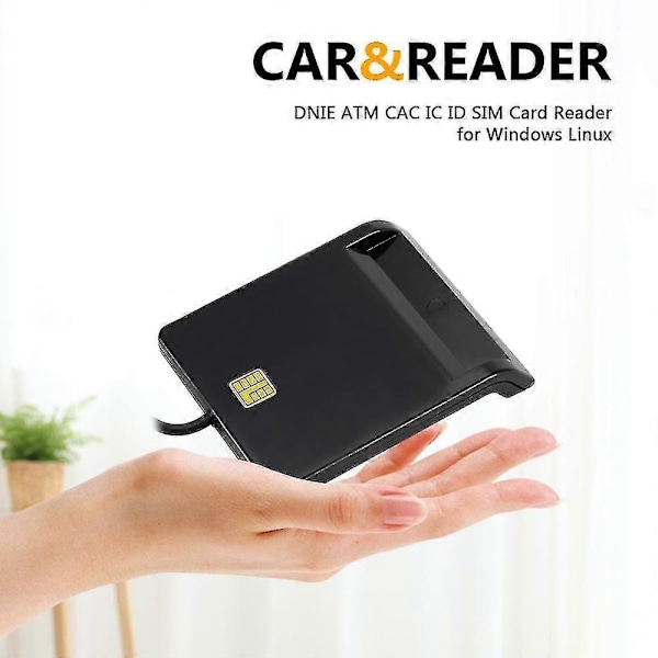USB Smart Card Reader til Bankkort IC/ID EMV Kortlæser Høj Kvalitet til Windows 7 8 10 Linux OS USB-CCID ISO 7816 KR LGL
