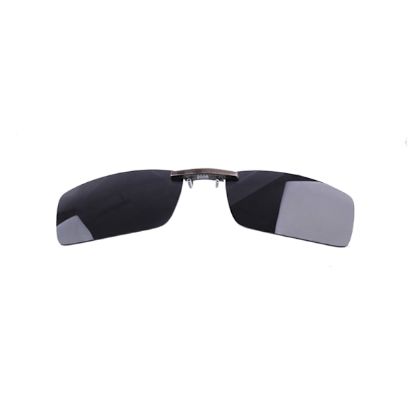 Clip-on solbriller med UV400 beskyttelse og sort linsefarve - Stor (LGL)