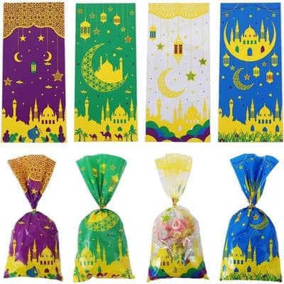 100-delars presentpåse-set - Eid Mubarak - Godispåsar - Högkvalitativa material