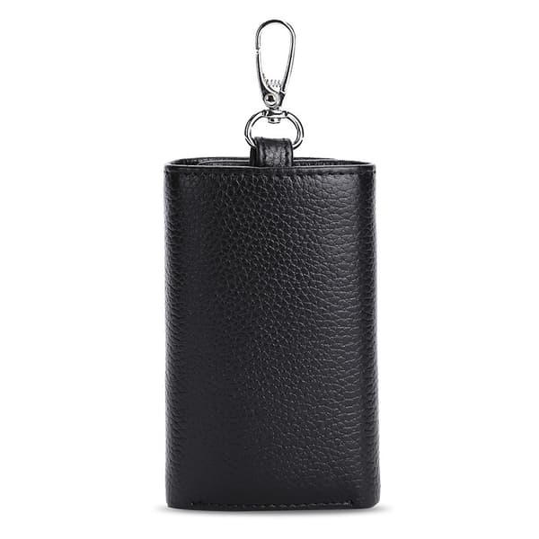Genuine Leather Key Case, Multifunctional Wallet with Card Slots