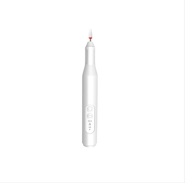Electric Nail File with Adjustable Speed and Replaceable Heads for Professional Manicure Silver