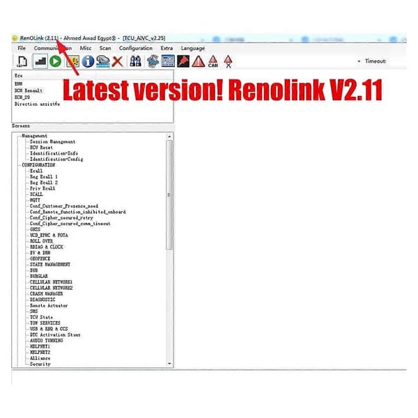 För Renolink V2.11 OBD2 ECU Programmerare för Nyckelkodning