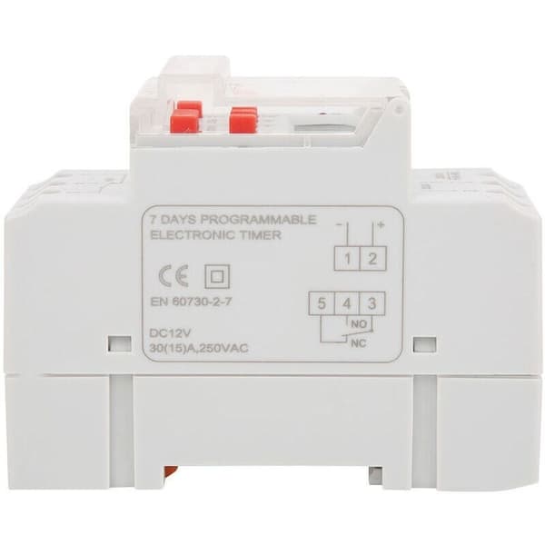12V DC 30A Weekly Timer with LCD Screen and Countdown Function
