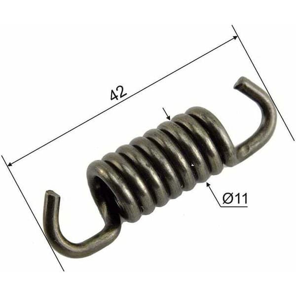 Kopplingsfjäder för trädgårdsredskap. Kompatibel med olika 43cc/52cc röjsågar. Robust och hållbar.