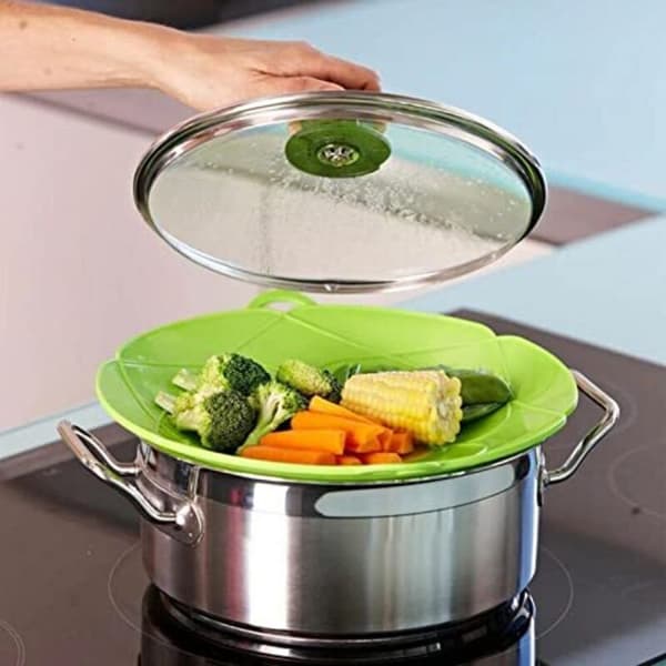 Lulizzie Silikon Anti-Bubbellock. Anti-Bubbellock. Högtemperaturkokkärlslock för matlagning